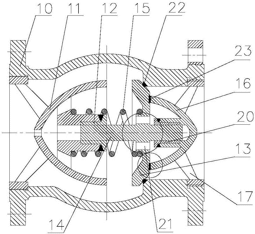 Water-hammer-resisting multi-flow-channel multi-seal check valve