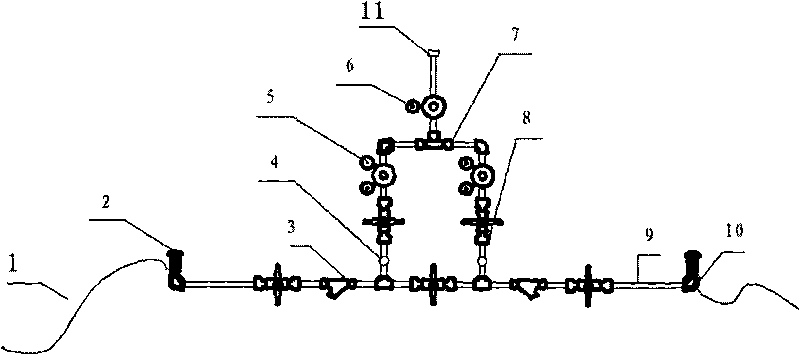 Automatic switching cylinder manifold device