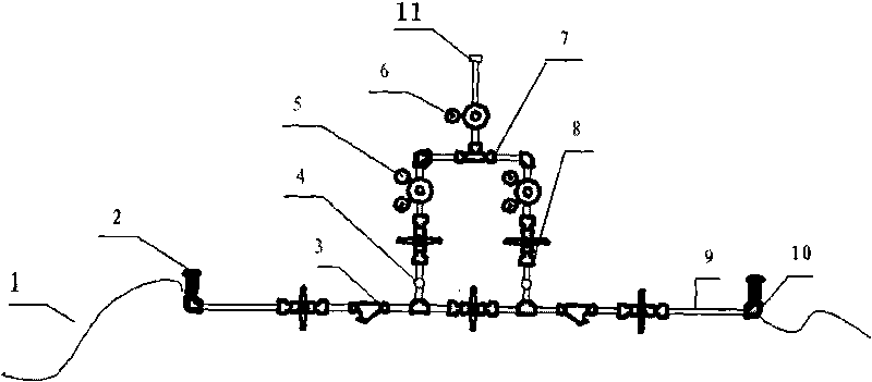 Automatic switching cylinder manifold device
