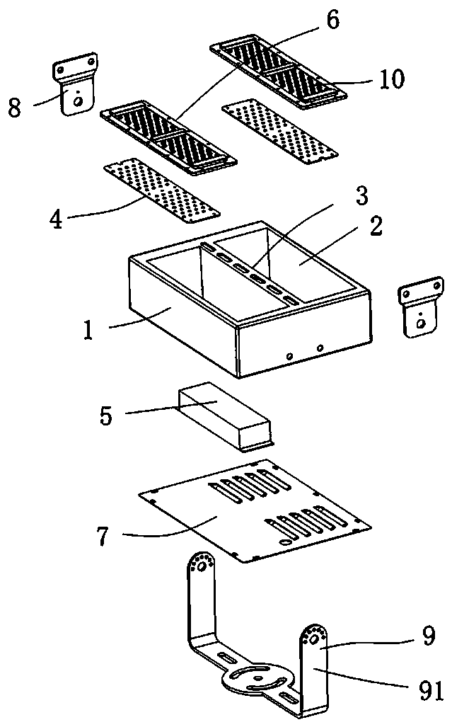 High-power multihead street lamp