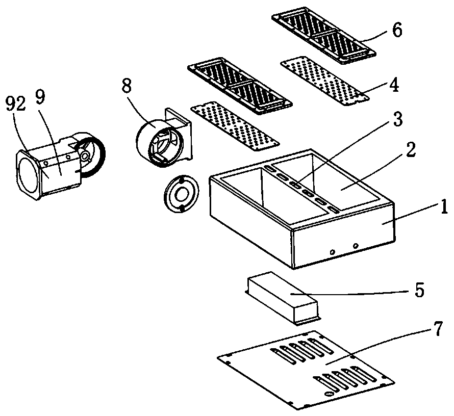 High-power multihead street lamp