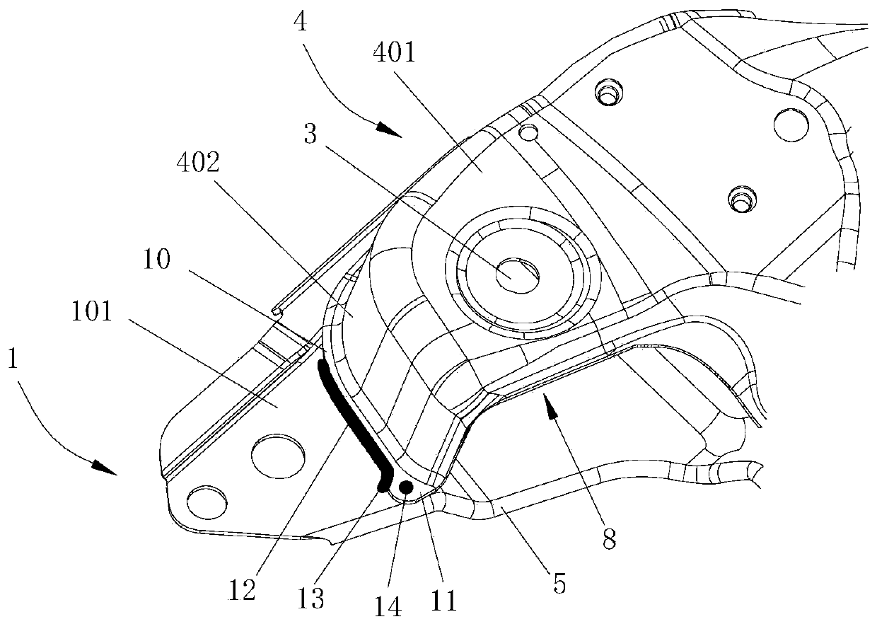 Vehicle sub-frame structure and installation method thereof