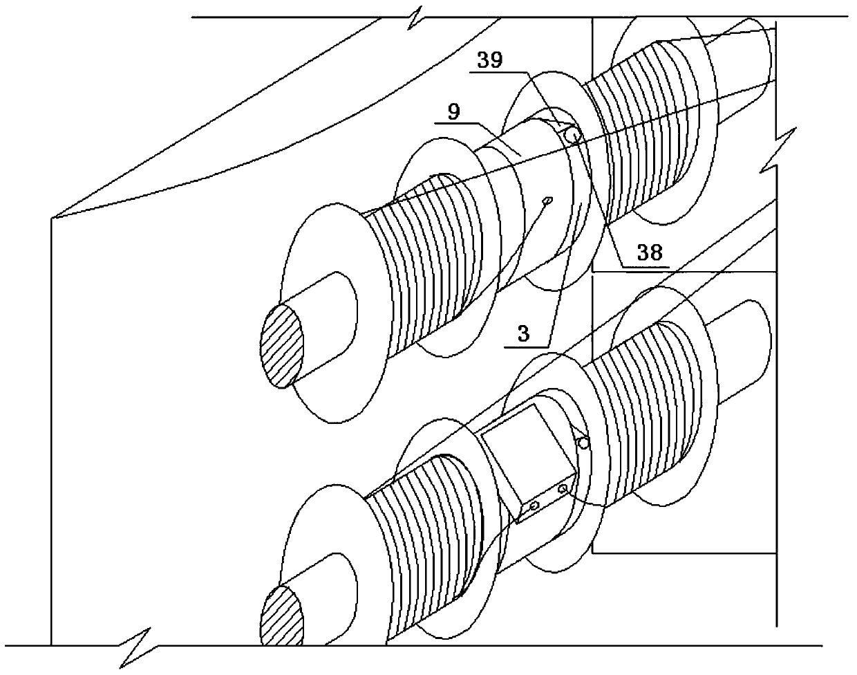 Building or structure with multifunctional rope releasing equipment