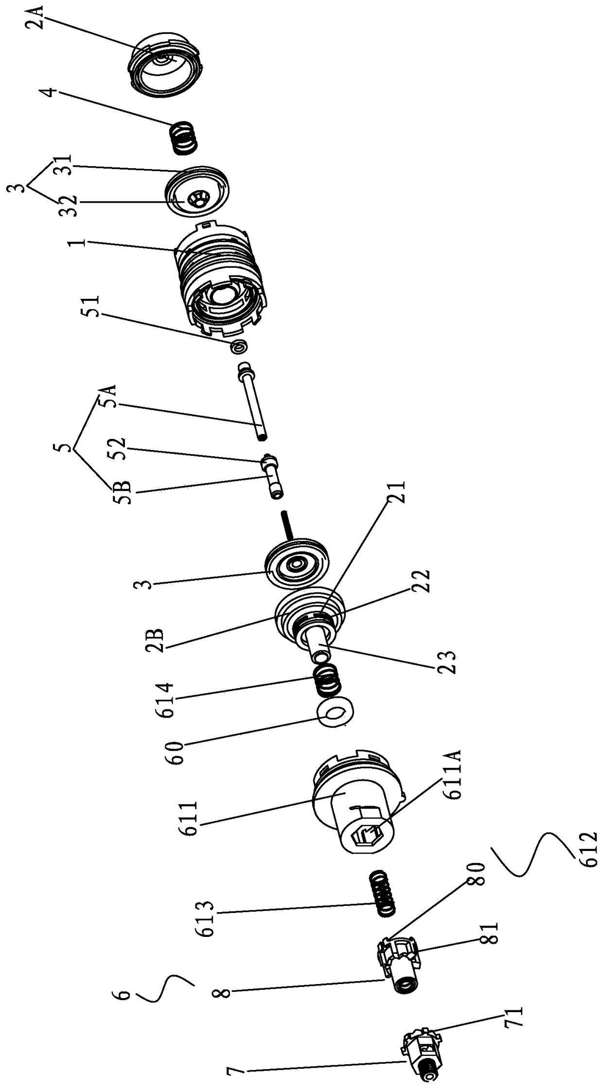 A connecting rod inter-sealing water separation structure