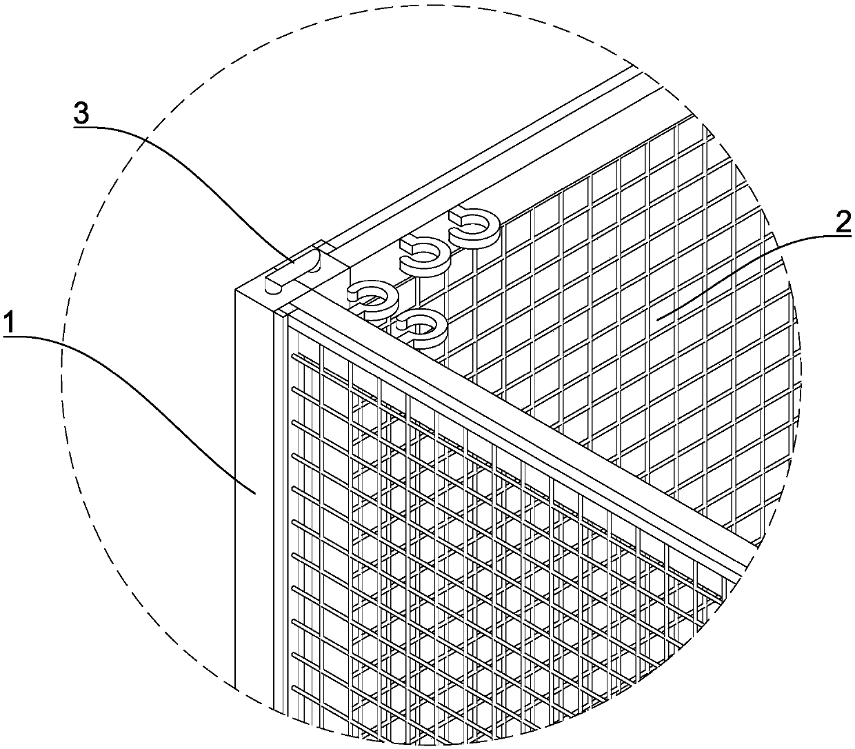 A fence device for animal flat breeding experiment