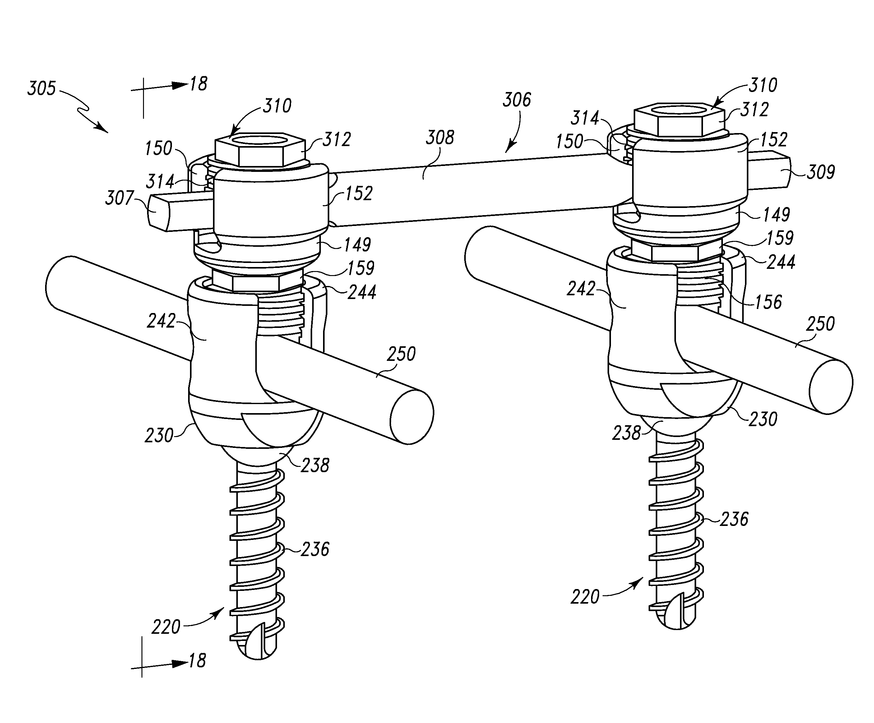 Posterior Cervical Cross Connector Assemblies