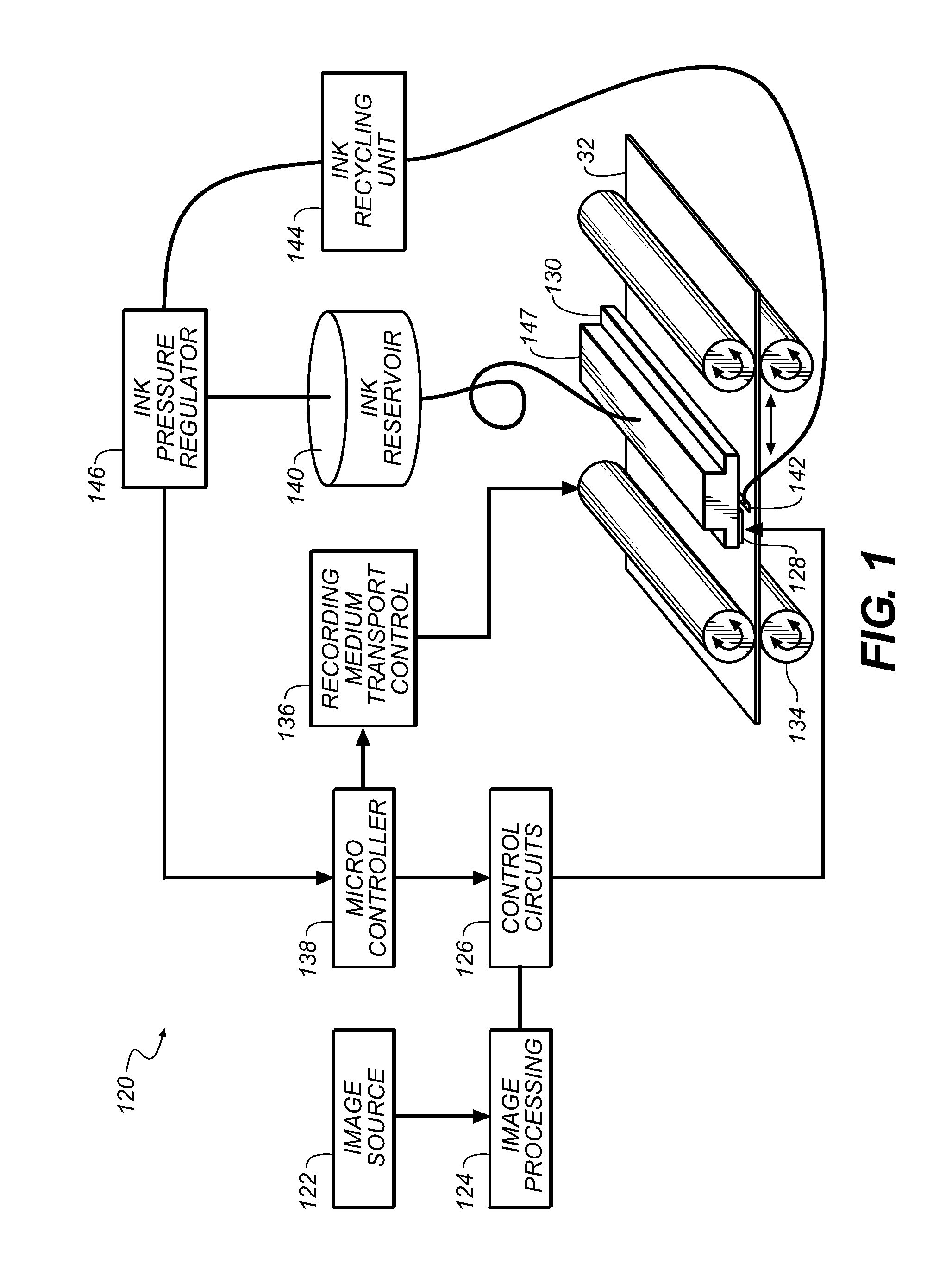 Intermediate member for large-particle inkjet development