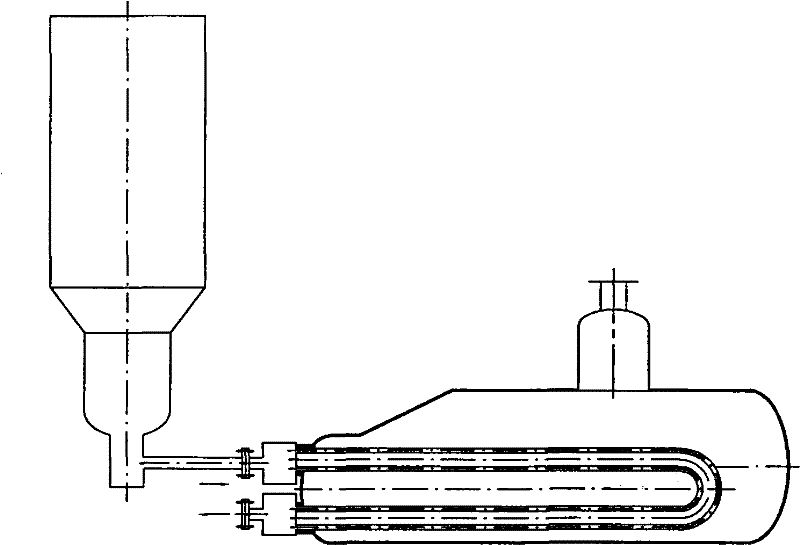 Horizontal-type bushing-type high temperature exhaust-heat recovery unit capable of generating saturated vapor and superheated vapor at the same time