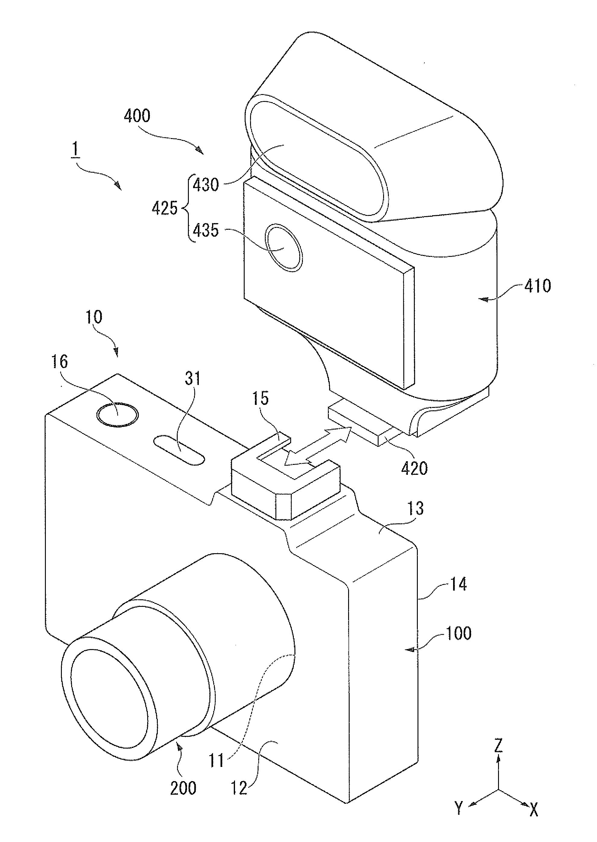 Accessory, camera, accessory control program, and camera control program