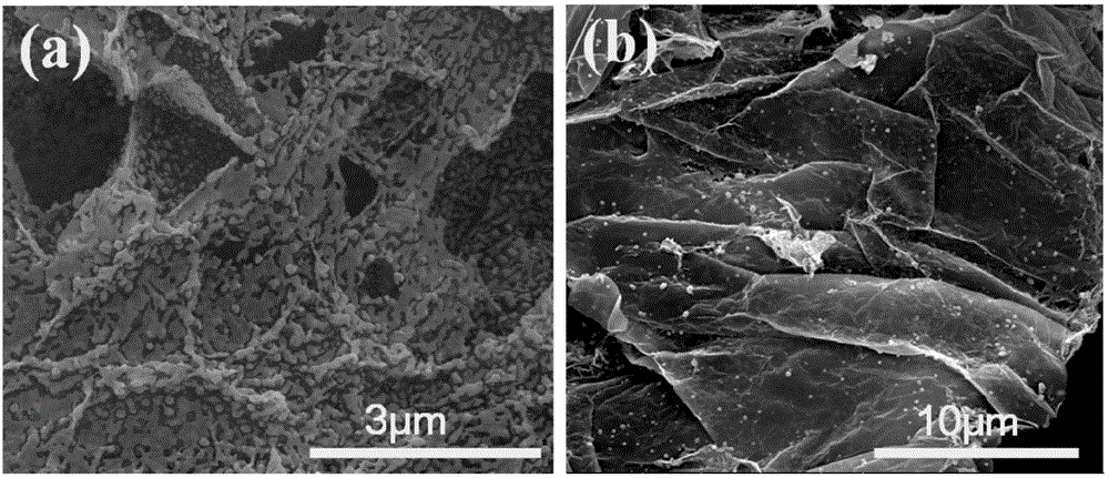 Carbon-coated ferroferric oxide/nitrogen-doped grapheme composite material and preparation method thereof