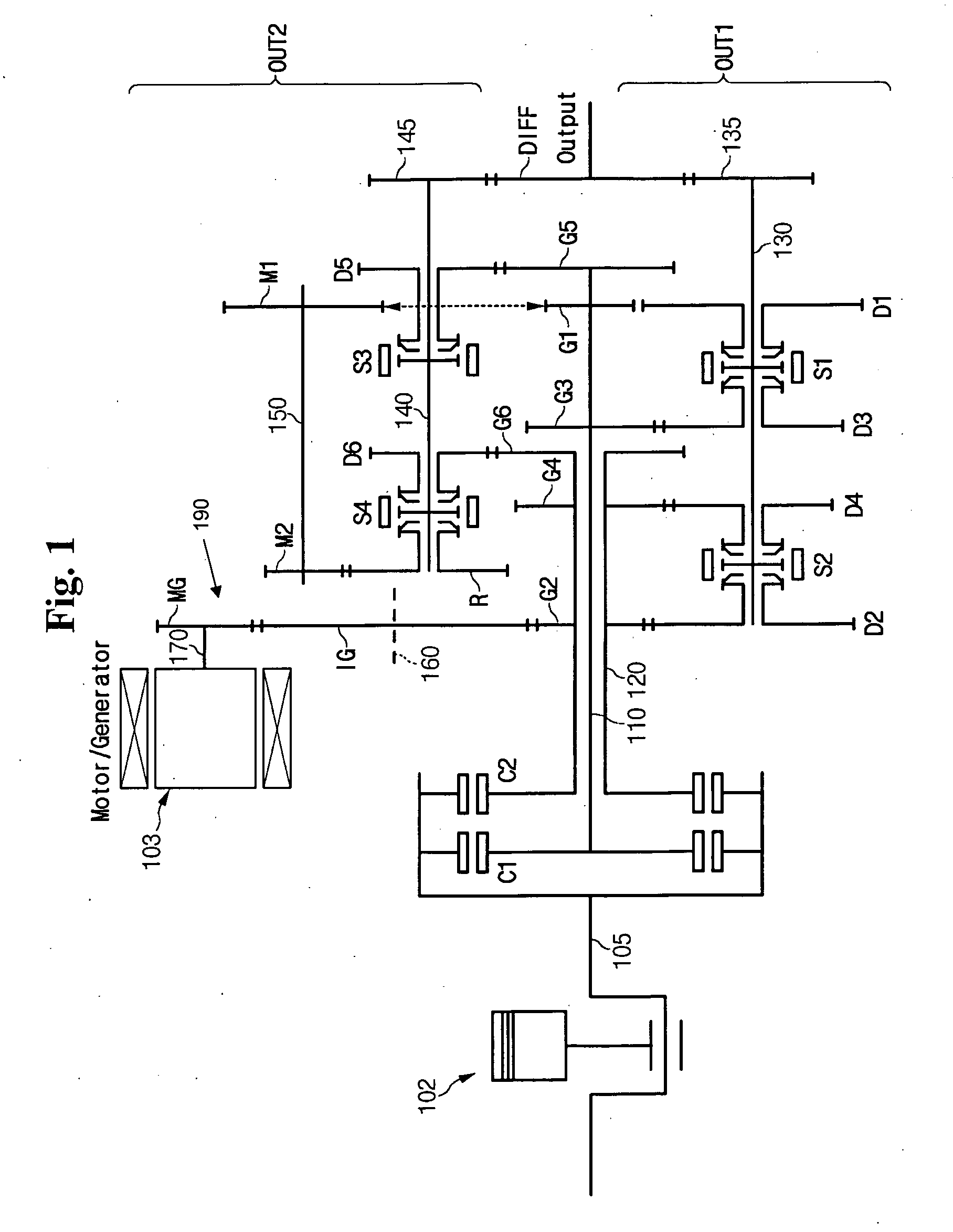 Double clutch transmission for a hybrid electric vehicle and method for operating the same