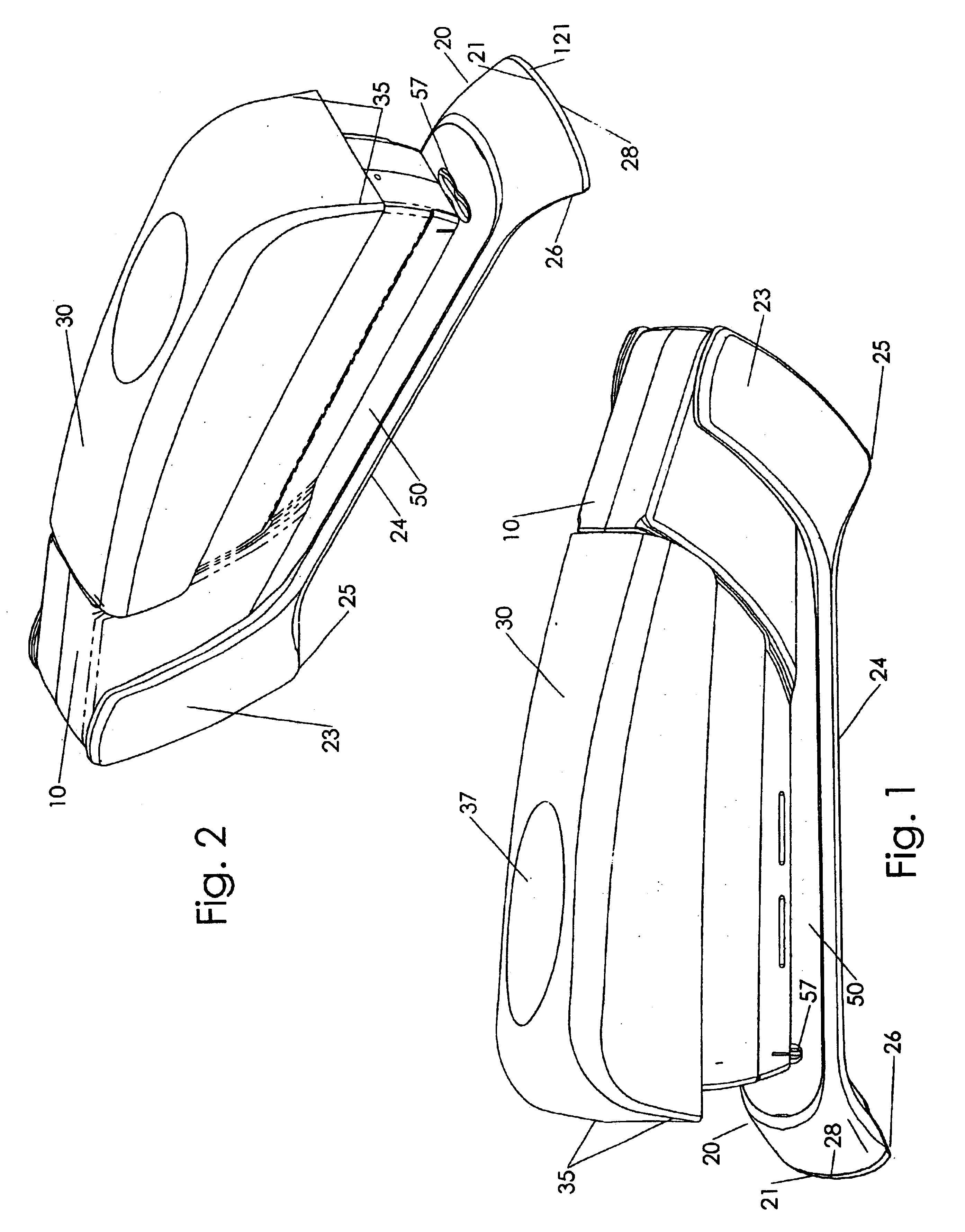 Spring energized desktop stapler