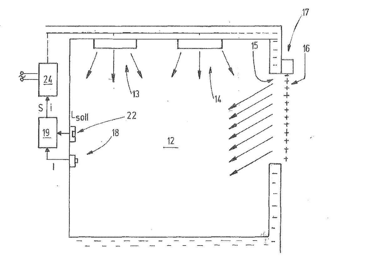 Method and apparatus for controlling space illumination