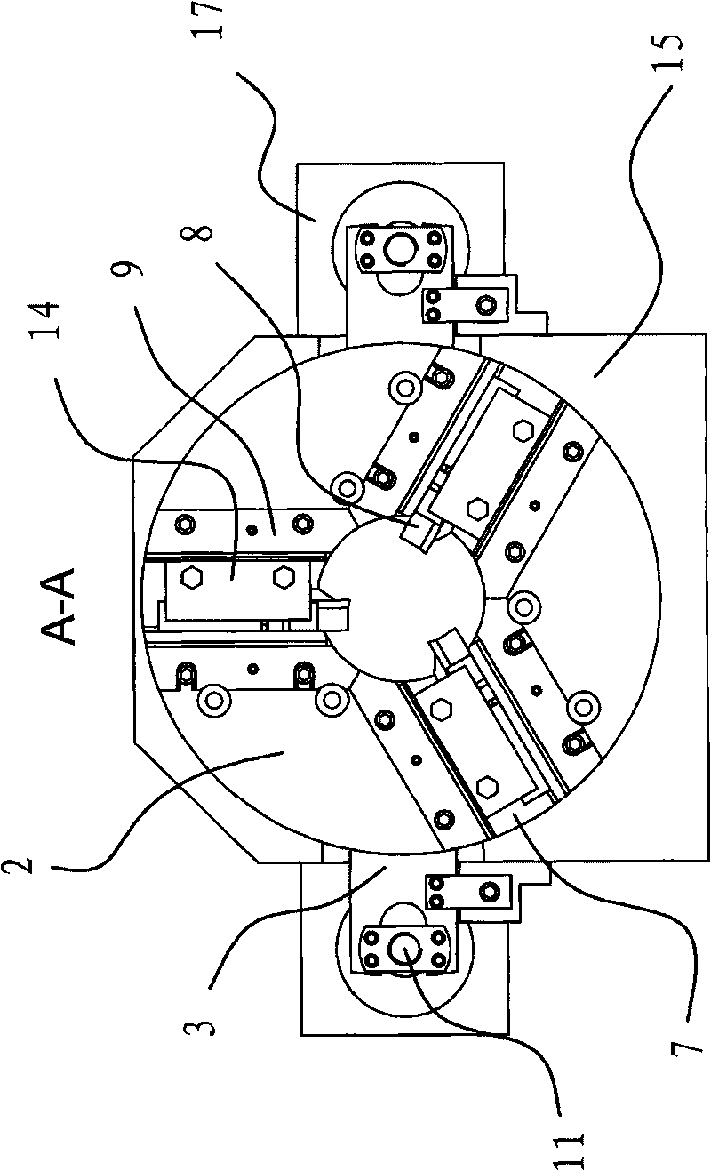 Cutting device of pipe cutting machine tool