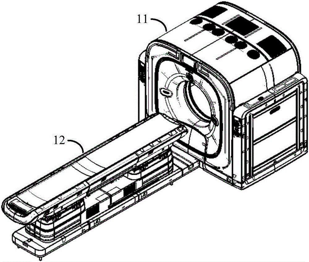 Calibration method and device for PET equipment