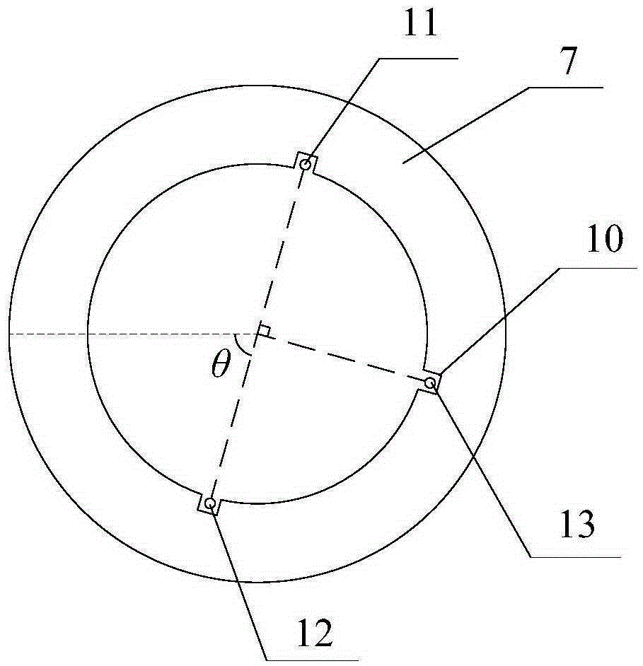 Tunnel ground surface settlement monitoring device based on distributed optical fiber sensing and monitoring method