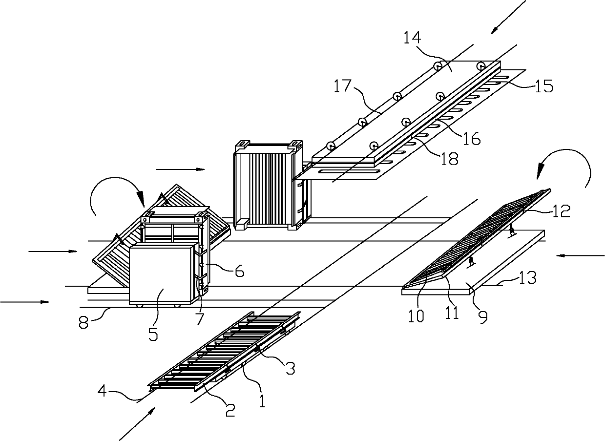 Fully automatic high-speed self-positioning container general assembly method