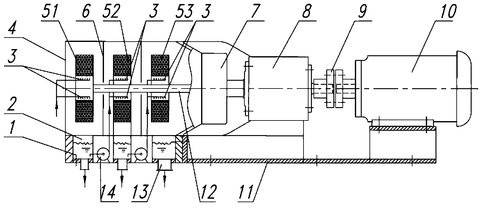 Revolving bed device and method for quickly mixing and dissolving polymers