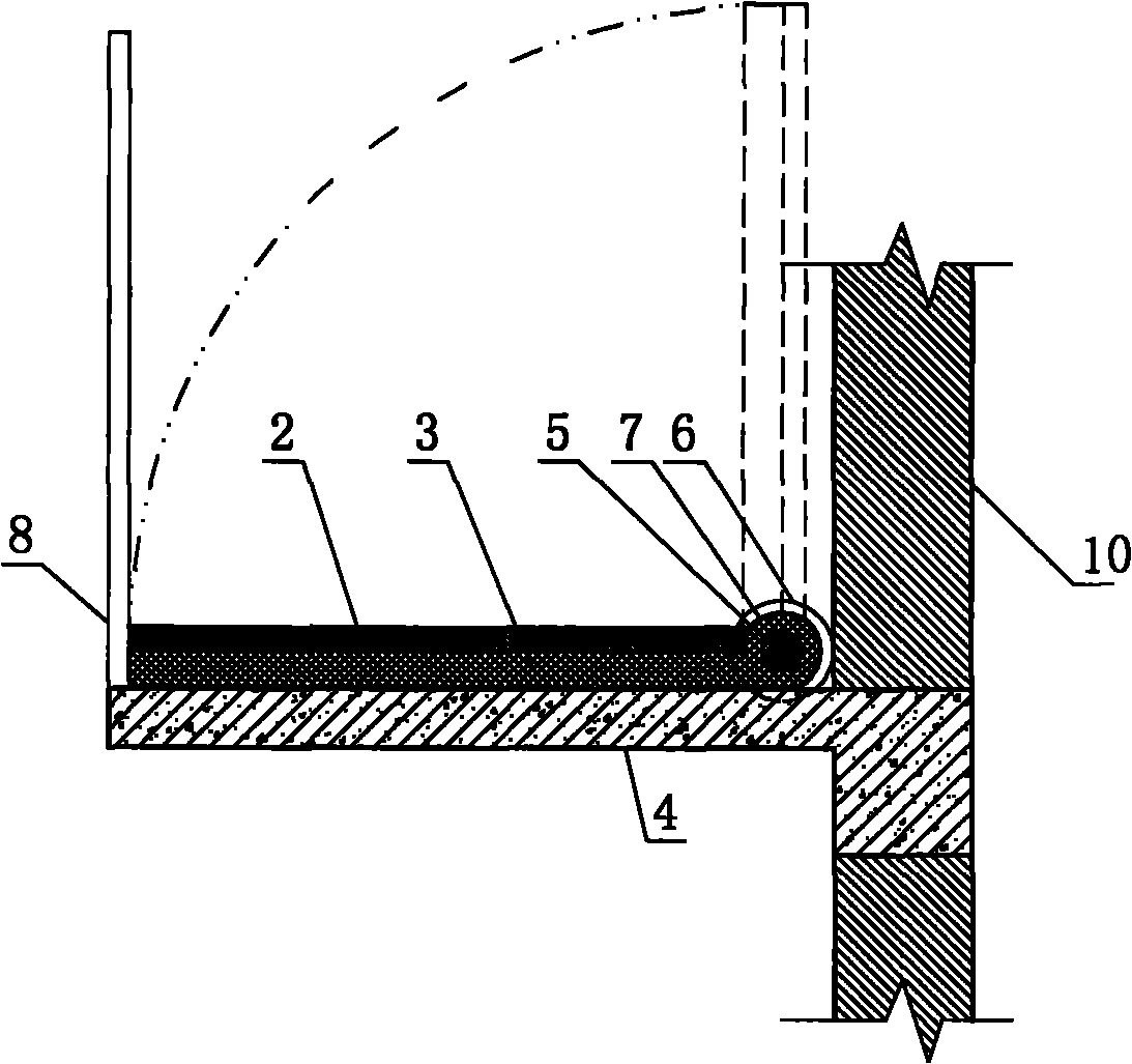 Slide plate type emergency staircase