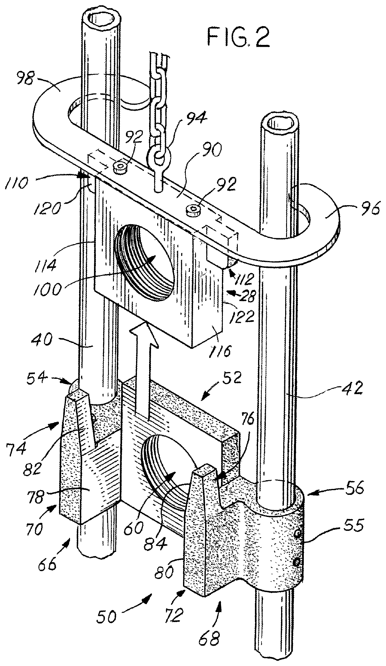 Lift out rail system