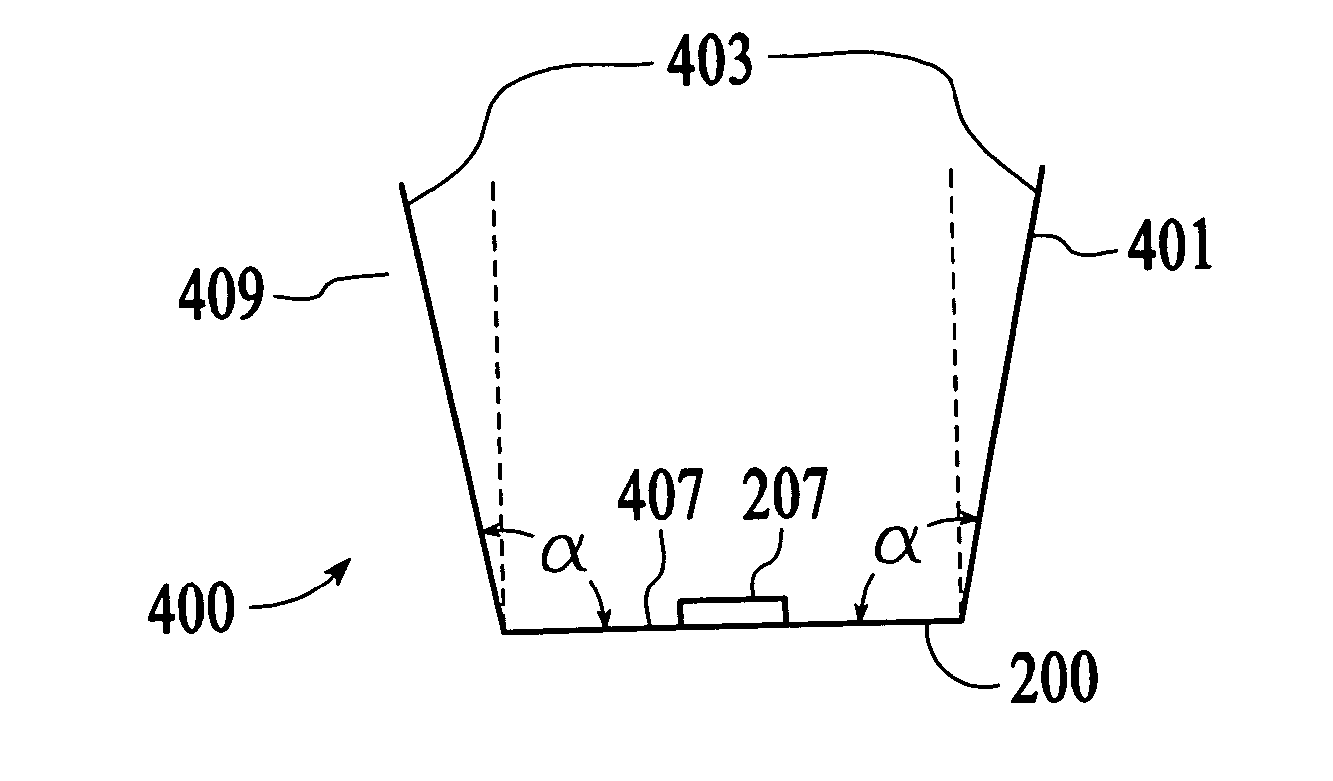 Light emitting device with adjustable reflector cup