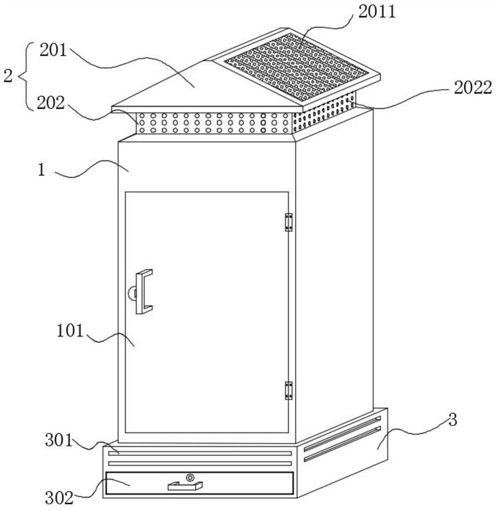 Power distribution cabinet with dust removal and heat dissipation structure