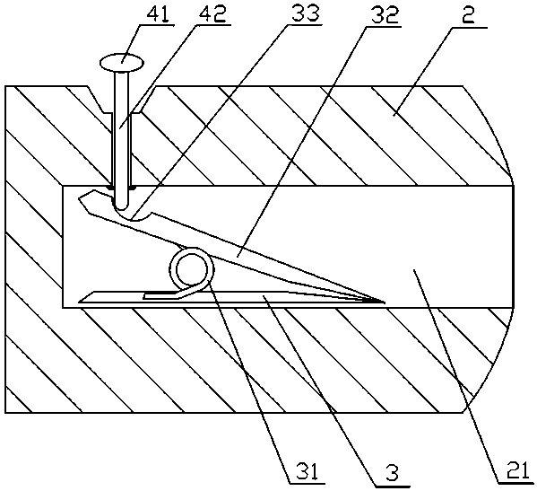 A secondary cable core insulation protection clamp