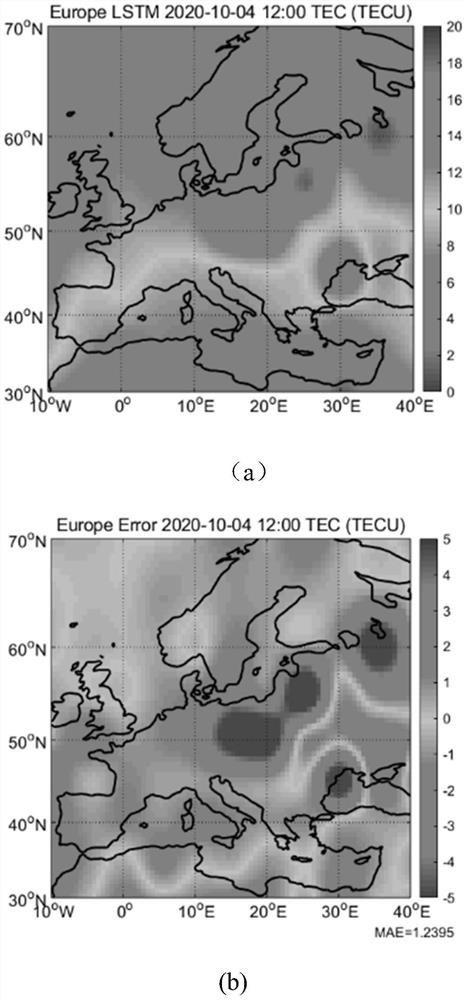 Ionized layer TEC combined prediction method combined with ionized layer chromatography technology