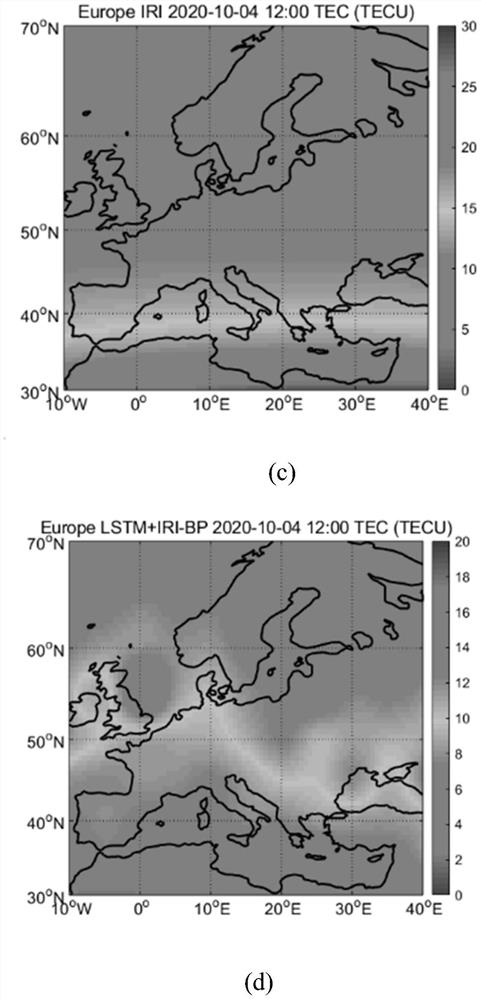 Ionized layer TEC combined prediction method combined with ionized layer chromatography technology