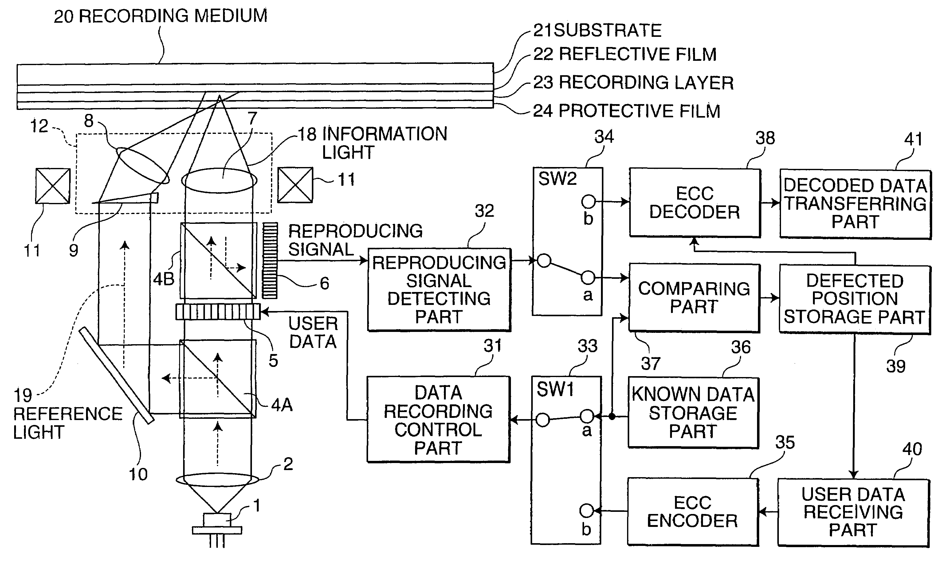 Recording and reproducing device