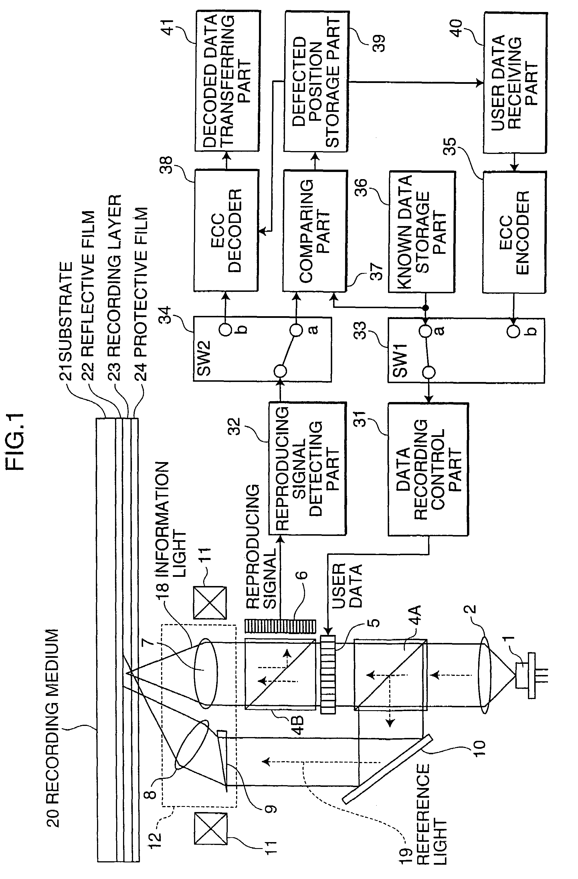 Recording and reproducing device