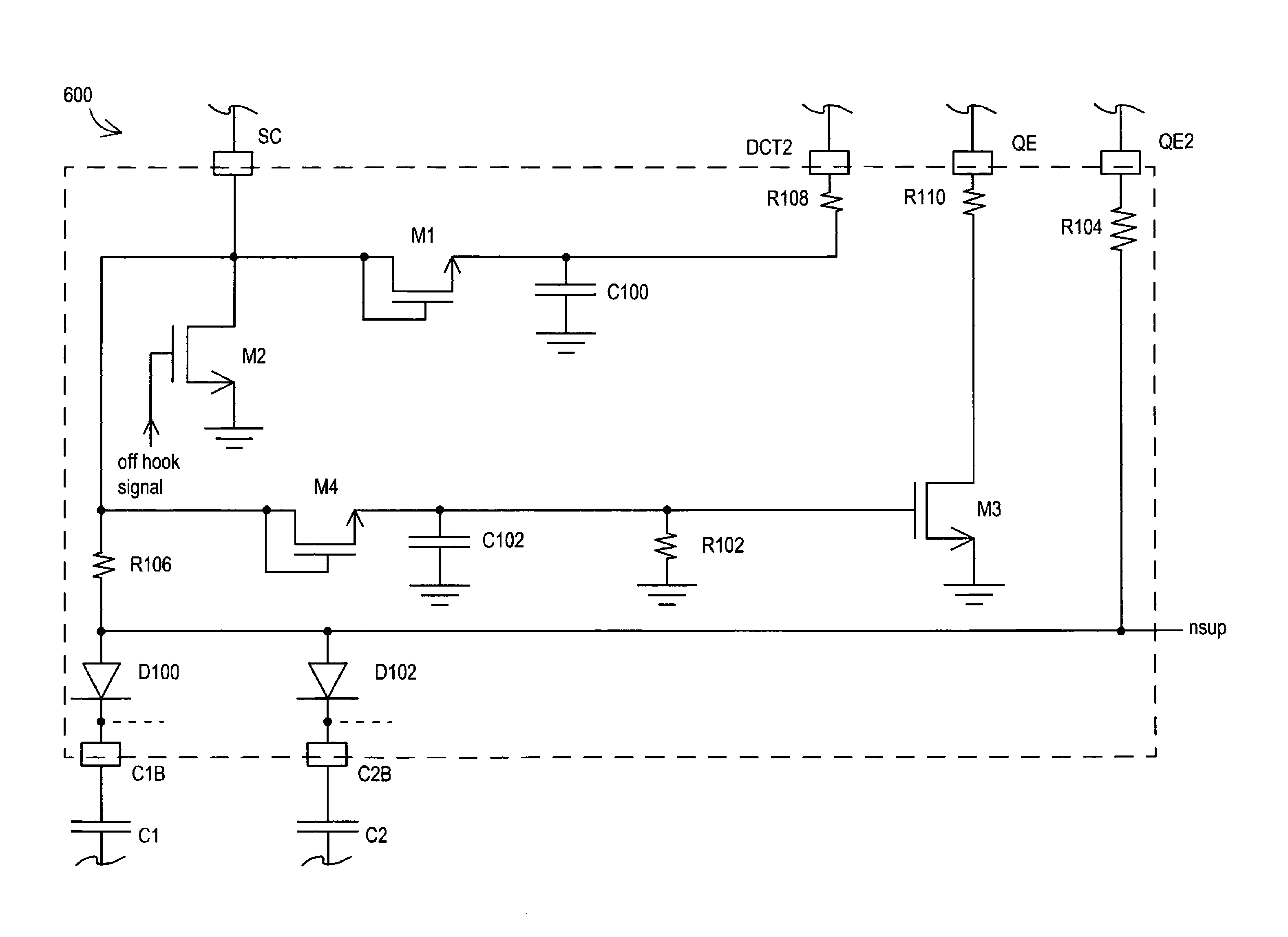 Surge clamp protection circuit