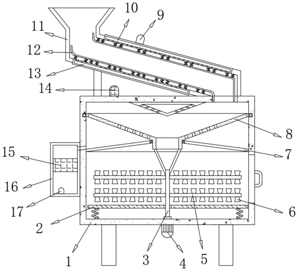 Part cleaning device for intelligent robot machining