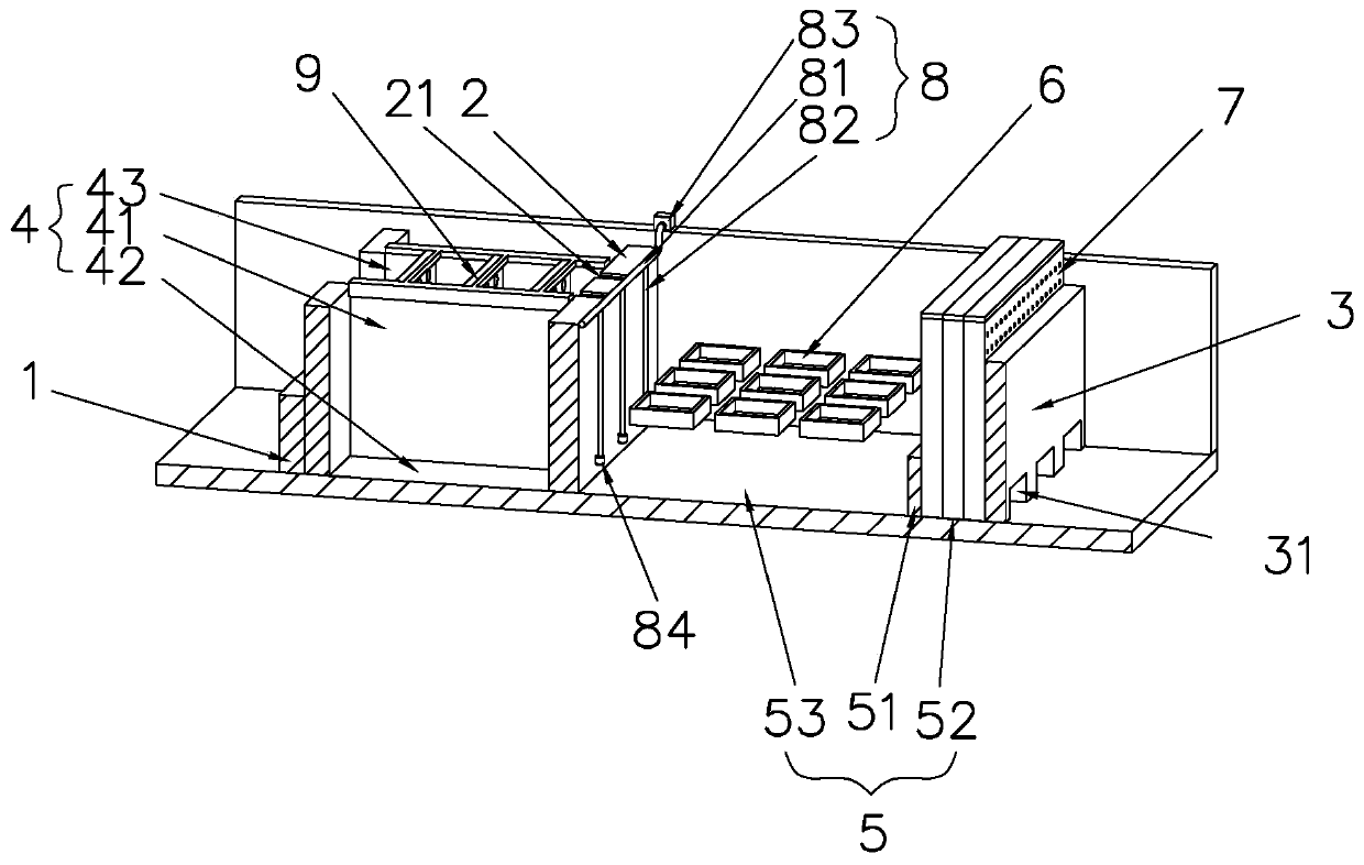 Landscape pool for restoring water body polluted ecological environment and using method thereof