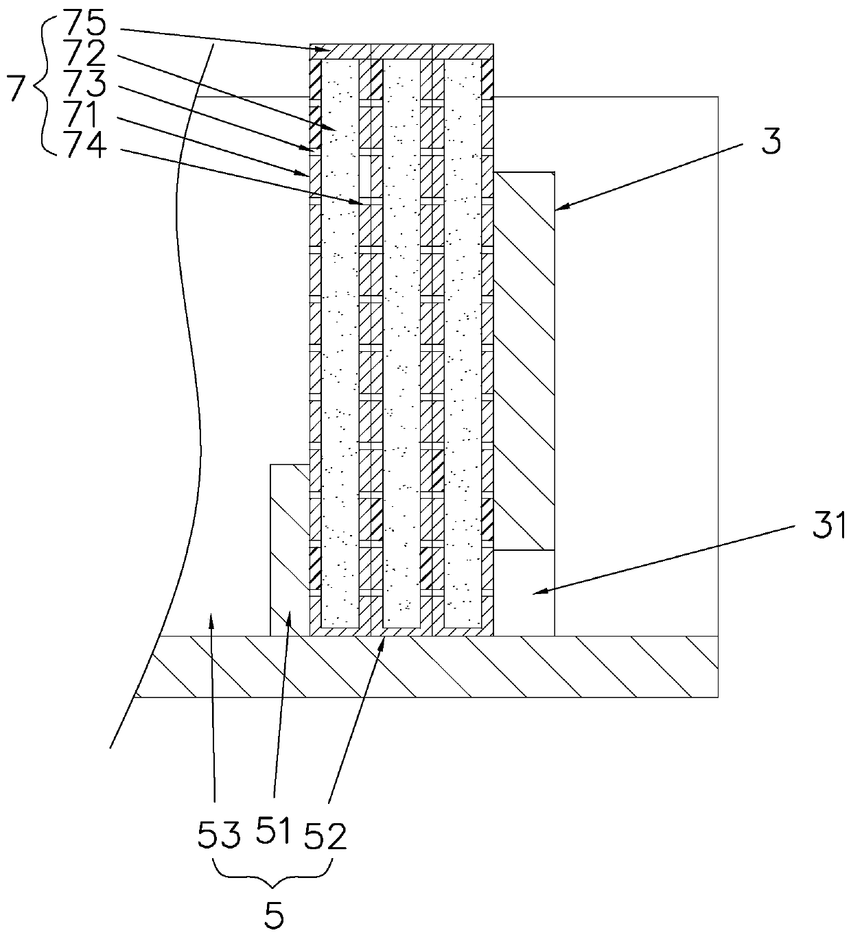 Landscape pool for restoring water body polluted ecological environment and using method thereof