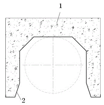 Subsea pipeline channel door-type block