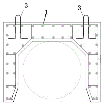 Subsea pipeline channel door-type block