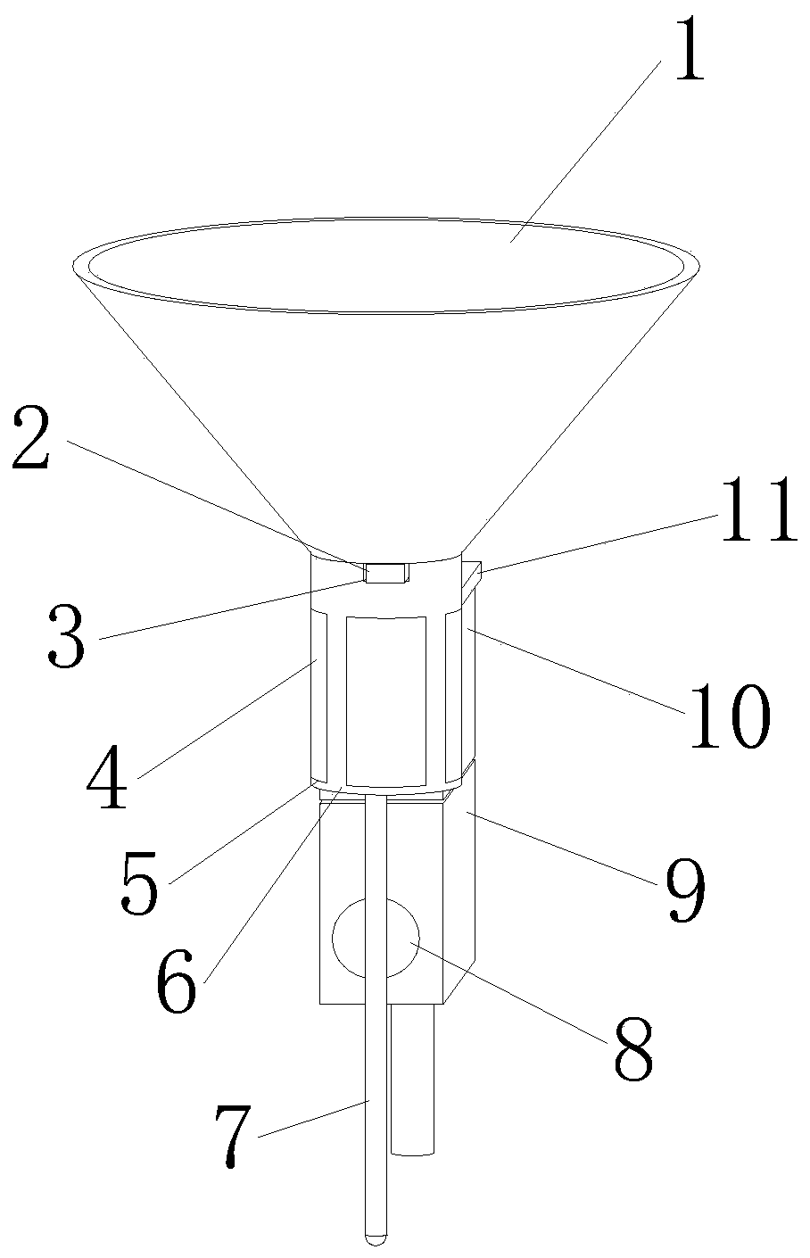 Small part neatening device for timing spare part processing