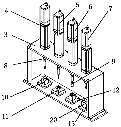 Electric energy meter seal test machine