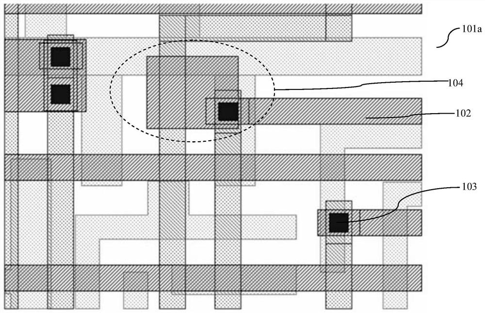 Method for reducing metal area