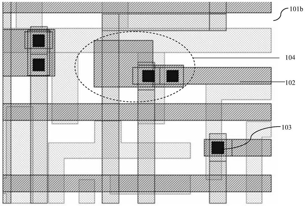 Method for reducing metal area