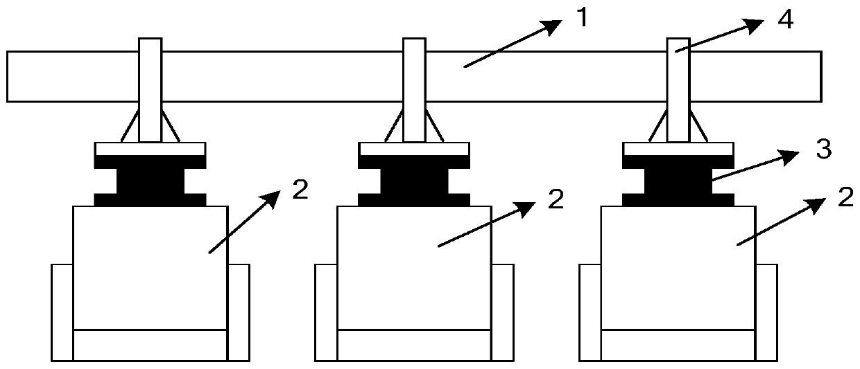 Vibration system comprising plurality of vibration tables and vibration test method