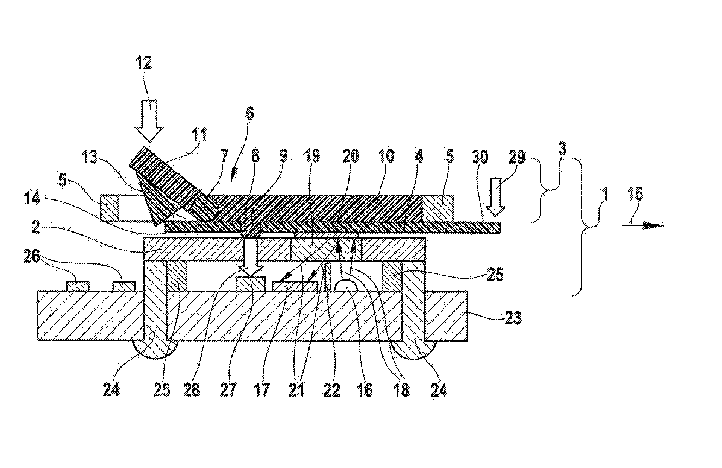 Analysis system and method for analyzing a sample on an analytical test element