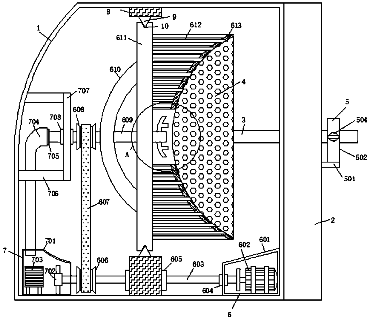 A moisture evaporating device for the umbrella surface of shopping malls based on ion collision