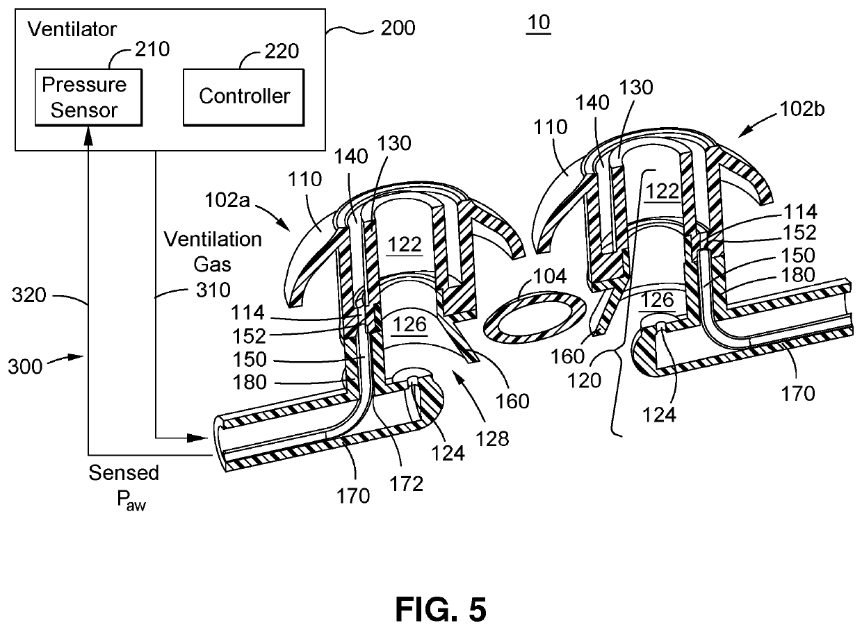 Accurate pressure measurement with non-invasive ventilation nasal pillows