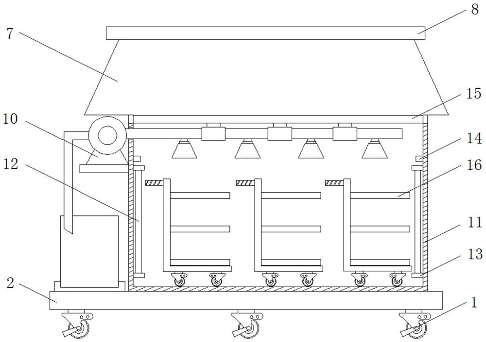 Superconducting tube heating device for drying room