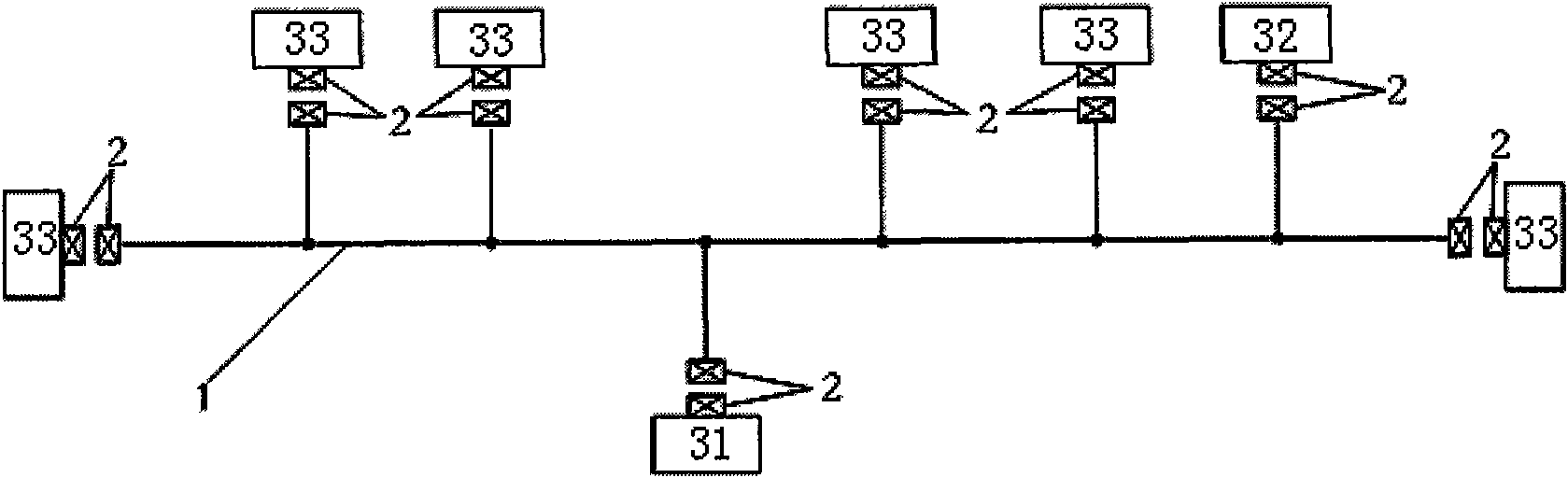 Method used for detecting open circuit of wires with invariable wiring harness in automobile intelligent electronic system