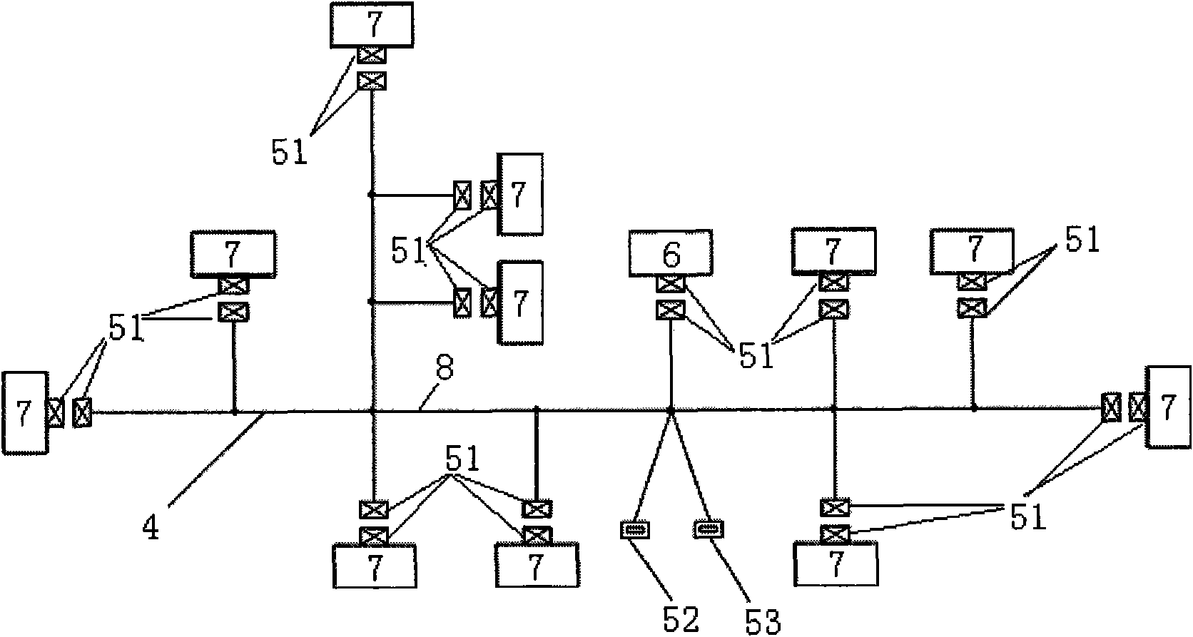 Method used for detecting open circuit of wires with invariable wiring harness in automobile intelligent electronic system