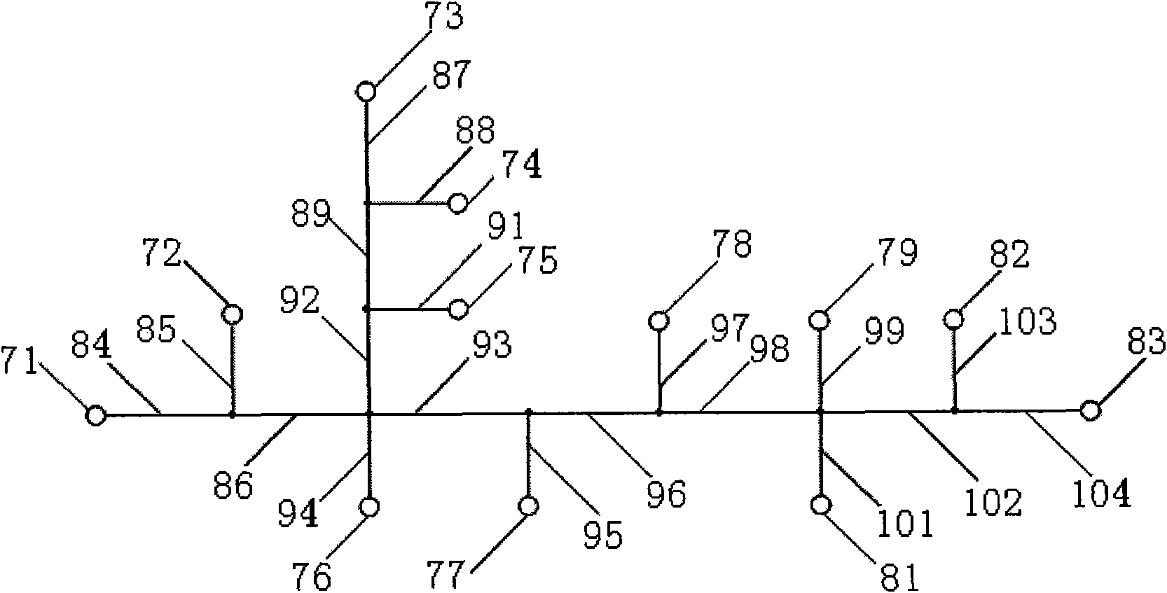 Method used for detecting open circuit of wires with invariable wiring harness in automobile intelligent electronic system