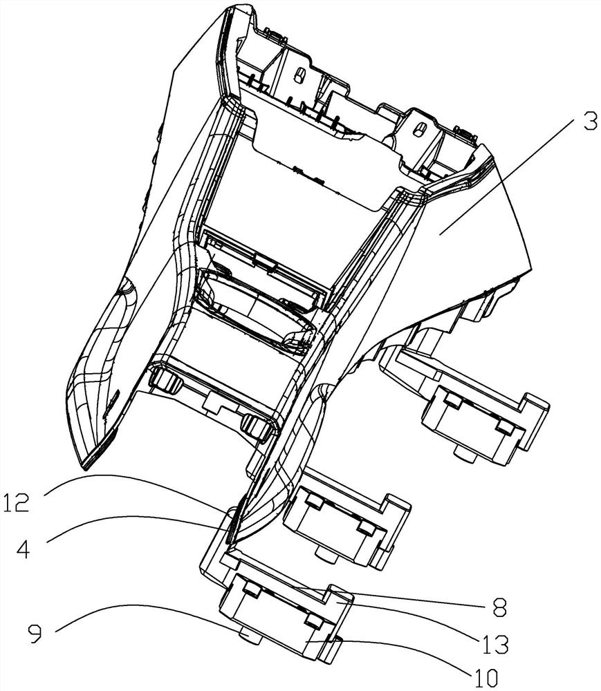 Demolition mechanism for automobile auxiliary instrument shell